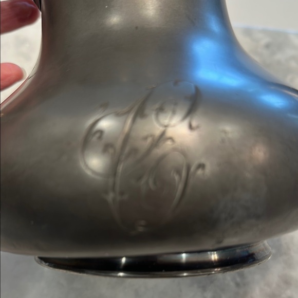 Antique Silver Tea Set Tea Pot & Sugar Bowl Very Decorative Etched - Picture 3 of 15